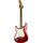 Fender México лява ръка Stratocaster 2008 - Candy Apple червен | candy червено, thumbnail 3 of 5