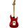 Fender México лява ръка Stratocaster 2008 - Candy Apple червен | candy червено, thumbnail 4 of 5