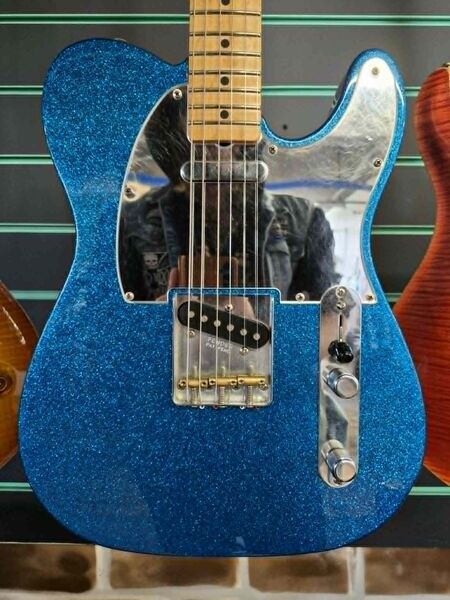 Fender J Mascis Telecaster Bottle Rocket Blue Flake 2021 Electric Gui | blue, image 4 of 5