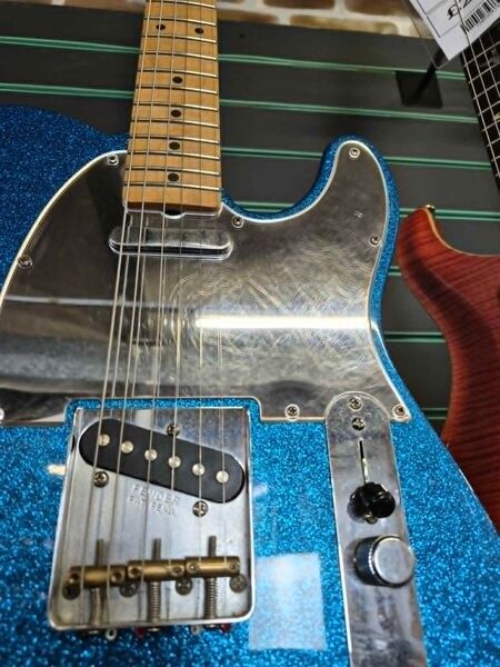 Fender J Mascis Telecaster Bottle Rocket Blue Flake 2021 Electric Gui | blue, image 5 of 5