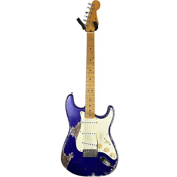 Fender MJT 50s Reissue Stratocaster - Purple Metallic - Heavy Relic | Heavy Relic, image 3 of 5