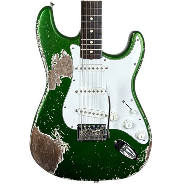 Fender MJT 60s Reissue Stratocaster - Candy Apple Green - Heavy Relic | Heavy Relic, image 1 of 5