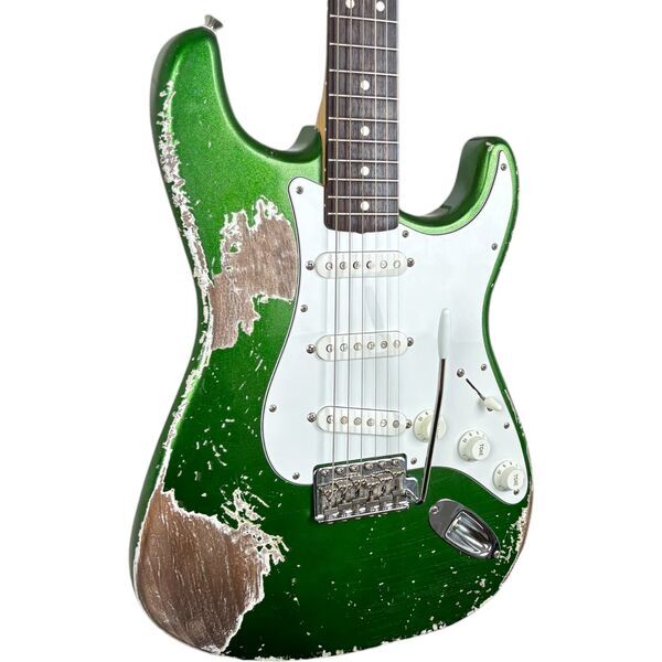 Fender MJT 60s Reissue Stratocaster - Candy Apple Green - Heavy Relic | Heavy Relic, image 2 of 5