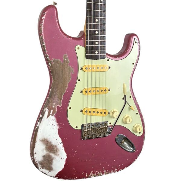 Fender MJT 60s Reissue Stratocaster - Burgundy Mist - Heavy Relic | Heavy Relic, image 2 of 5