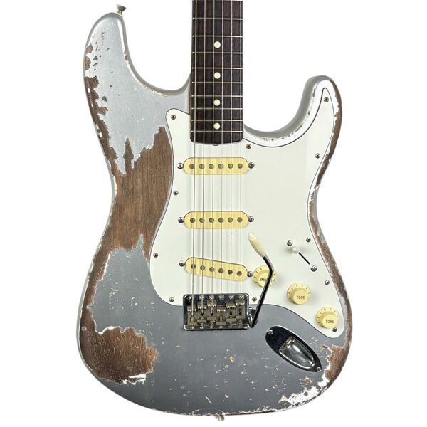 Fender MJT 60s Reissue Stratocaster - Inca Silver - Heavy Relic | Heavy Relic, image 1 of 5