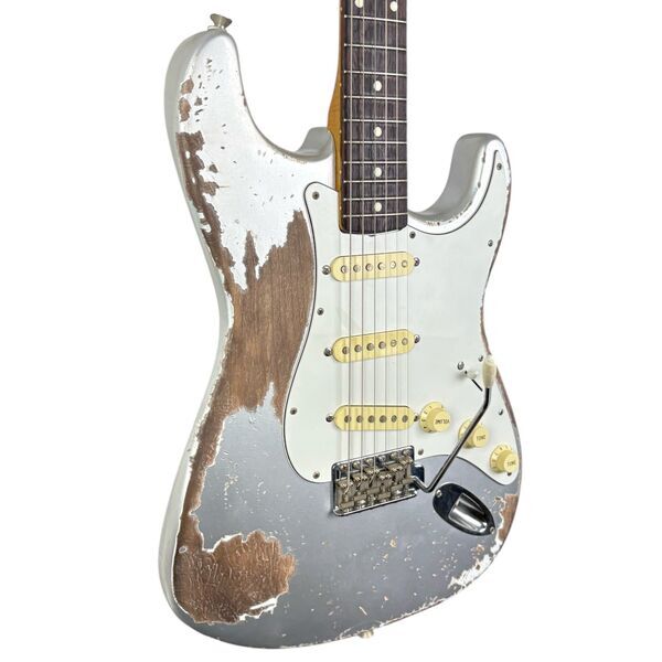 Fender MJT 60s Reissue Stratocaster - Inca Silver - Heavy Relic | Heavy Relic, image 2 of 5
