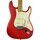Fender MJT Stratocaster 1993-1994 2009 - See Thru Fiesta red - Heavy Relic | red relic, thumbnail 1 of 5