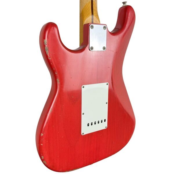 Fender MJT Stratocaster 1993-1994 2009 - See Thru Fiesta red - Heavy Relic | red relic, image 5 of 5