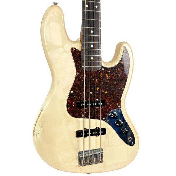 Fender Squier Series Jazz Bass - CS MOD - Vintage White | Vintage White, image 2 of 5