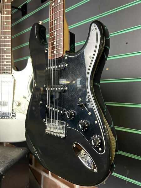 Fender Stratocaster Black 1980 CBS Era Vintage Electric Guitar | Black Vintage, image 5 of 5