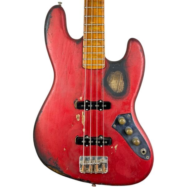 Fender USA Jazz бас 1976 - червен Repaint | червено, image 1 of 5