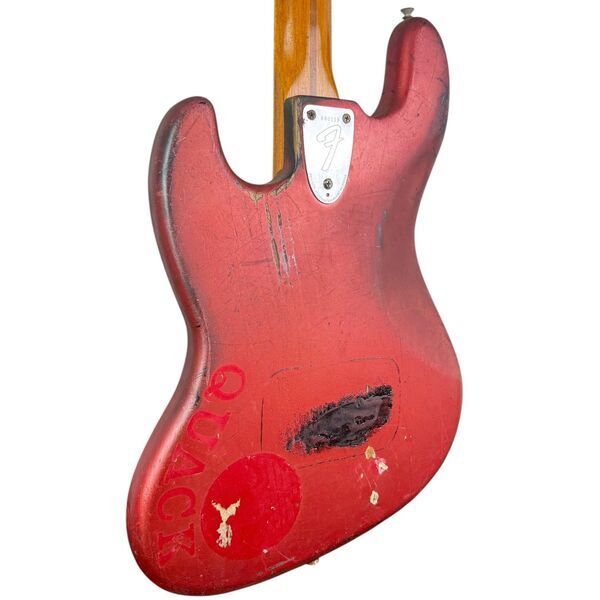 Fender USA Jazz бас 1976 - червен Repaint | червено, image 5 of 5