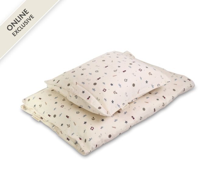 FILIBABBA GOTS Baby Bedding (70x100 cm) - Little Sailor | white, image 1 of 4