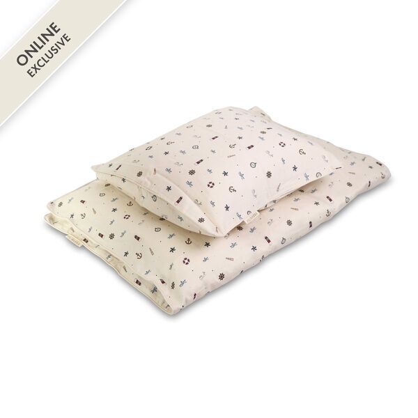 FILIBABBA GOTS Baby Bedding (70x100 cm) - Little Sailor | white, image 2 of 4