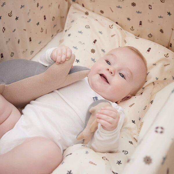 FILIBABBA GOTS Baby Bedding (70x100 cm) - Little Sailor | white, image 4 of 4