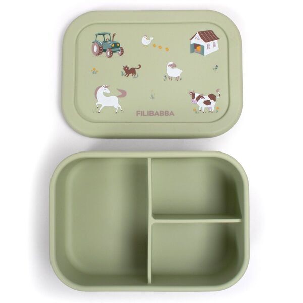 FILIBABBA Silicone Lunch Box - Bog Green | green, image 2 of 3