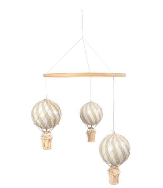 FILIBABBA Heißluftballonmobile - gold-colored | green, image 1 of 3