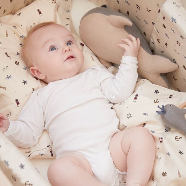 FILIBABBA Kuscheltier 30 cm - Willie der Wal Grey | grau, image 3 of 5