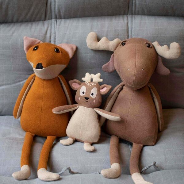 FILIBABBA Soft Toy - Freya the Fox Dark Orange | orange, image 3 of 4