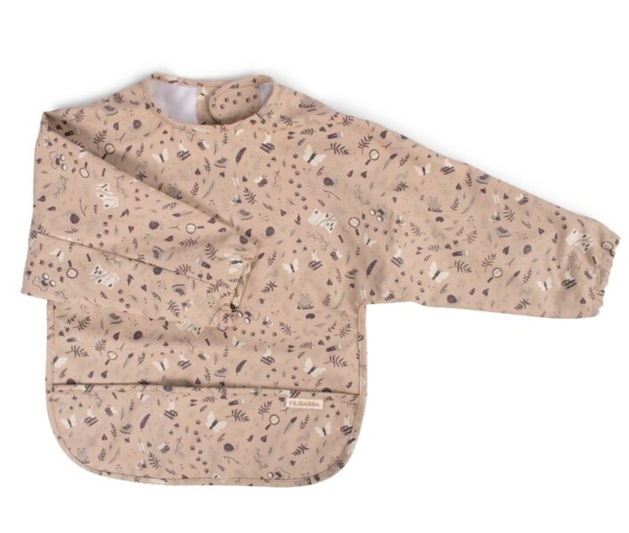 FILIBABBA Bavaglino con maniche - Little Wonders | beige, image 1 of 4