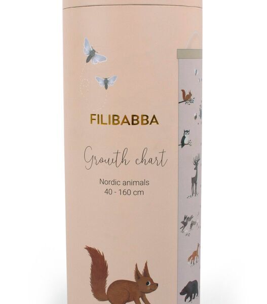 FILIBABBA Messlatte für Kinder - Bauernhoftiere | beige, image 3 of 4