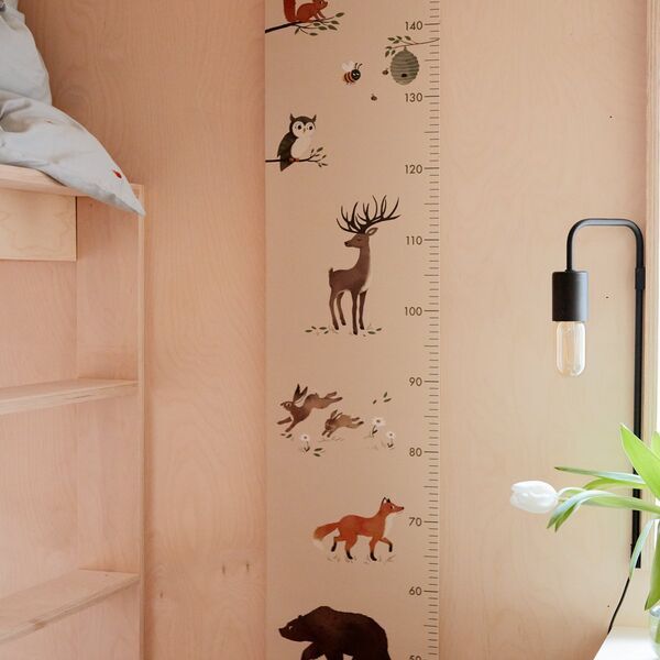 FILIBABBA Messlatte für Kinder - Bauernhoftiere | beige, image 4 of 4