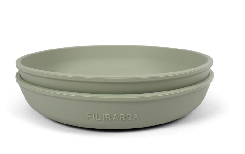 FILIBABBA Piatti in silicone confezione da 2 - Verde | verde, image 1 of 3
