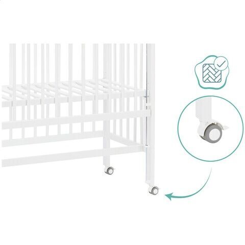 Fillikid Beistellbett Nino | 90 x 45 cm | white 4