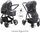 Fillikid Jaguar Kinderwagenset | Crna, thumbnail 3 of 5