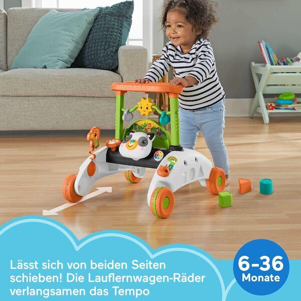 Fisher-Price Двустранна проходилка за бутане във формата на кола | многоцветен, image 2 of 3