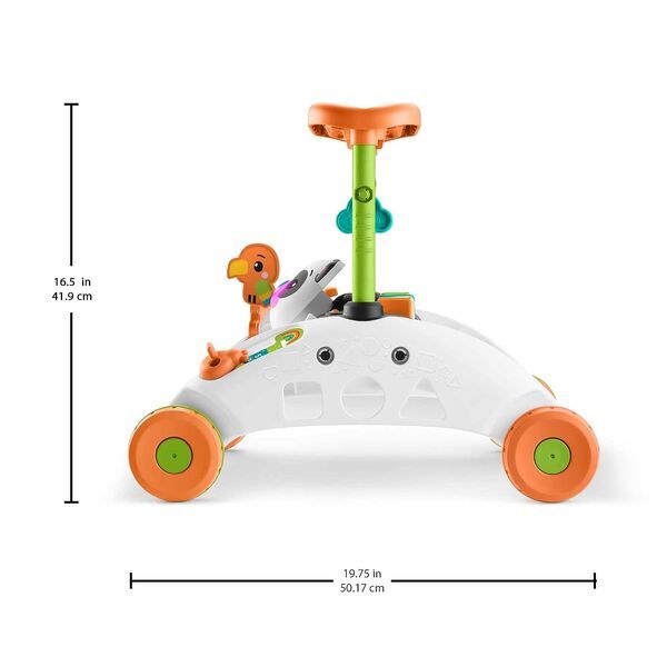 Fisher-Price Двустранна проходилка за бутане във формата на кола | многоцветен, image 3 of 3