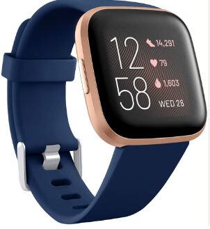 Fitbit Versa (2018) | gold | blau 1
