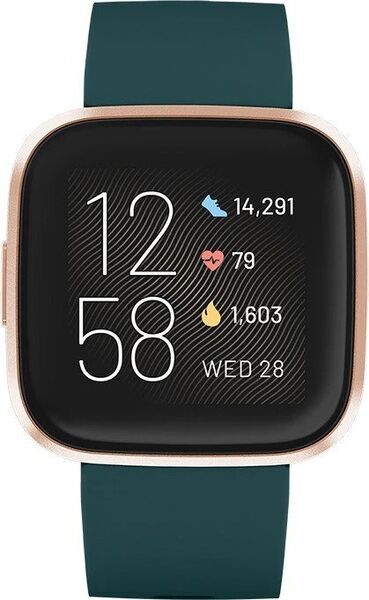 Fitbit Versa 2 (2019) | emerald/copper rose, image 2 of 2