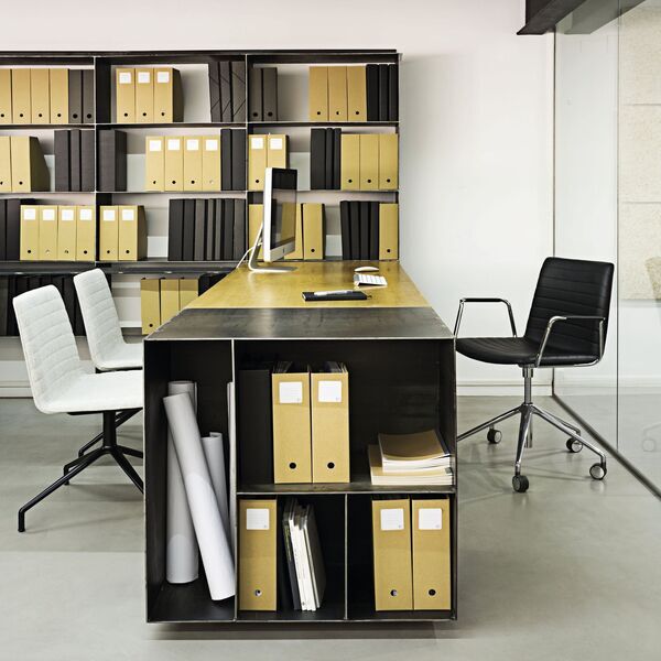 Flex SI1639 Bürostuhl Drehstuhl Aluminium Weiß | Weiß, image 2 of 3