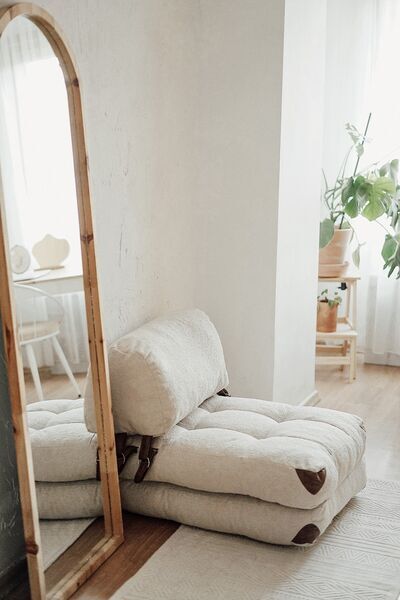 Fold Teddy Schlafsofa 1-Sitzer Creme | cream, image 1 of 3