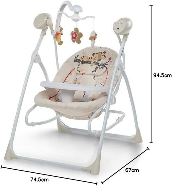 Foppapedretti Babywippe mit Spieluhr | beige 3