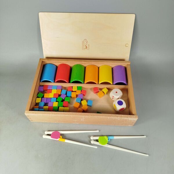 Forchtenberger Stäbchen Sortierspiel Holz Lernspiele | multicolored, image 1 of 3