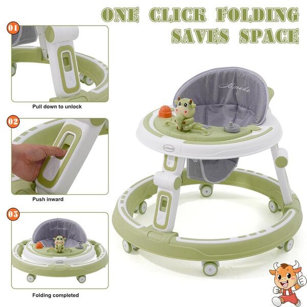 Forroby 3-in-1 Baby Lauflernhilfe | green 3