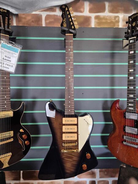 Fret-King Esprit lll Green Label Series Transparent Black Electric Guitar | Green Black, image 2 of 5