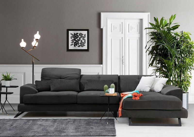 Frido Ecksofa Rechts Anthrazit | anthracite, image 2 of 4