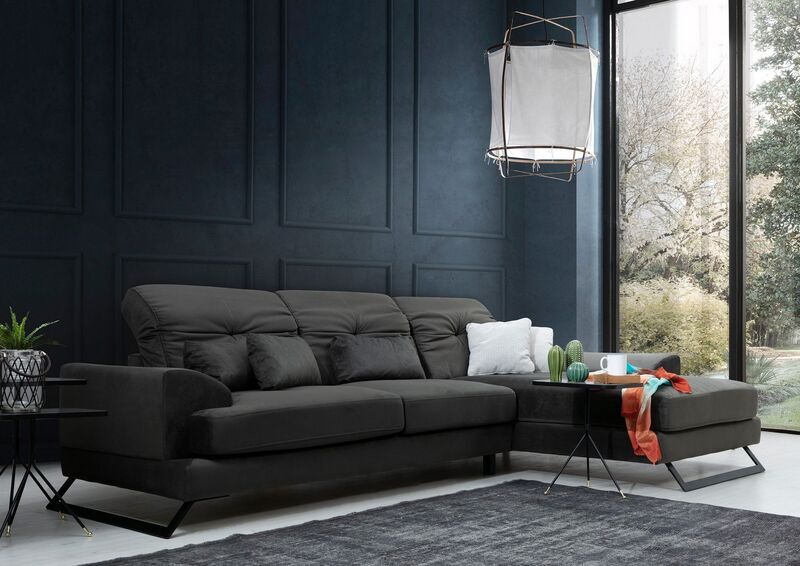 Frido Ecksofa Rechts Anthrazit | anthracite, image 4 of 4
