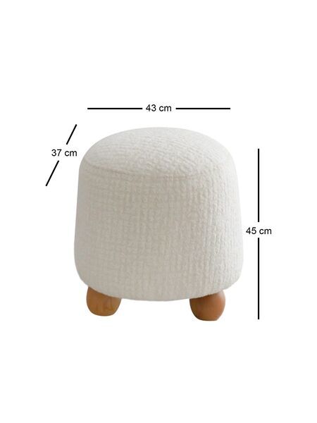 Fumi Hocker Weiß | Weiß, image 4 of 4