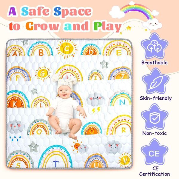 Funsland Krabbelteppich | multicolored | Regenbogen 3