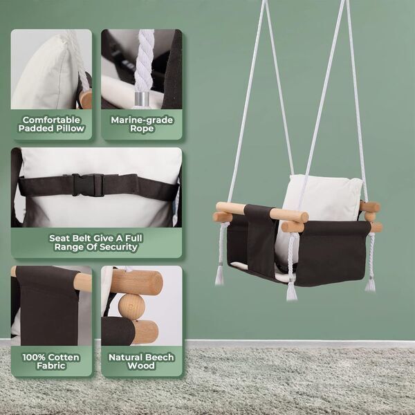 G Taleco Gear Babyschaukel mit Gestell | vit 2