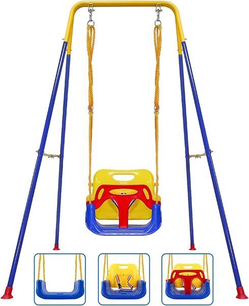 G Taleco gear baby swing | blue, image 1 of 3