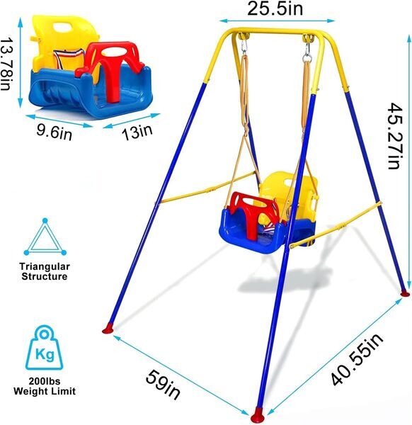 G Taleco gear baby swing | blue, image 2 of 3