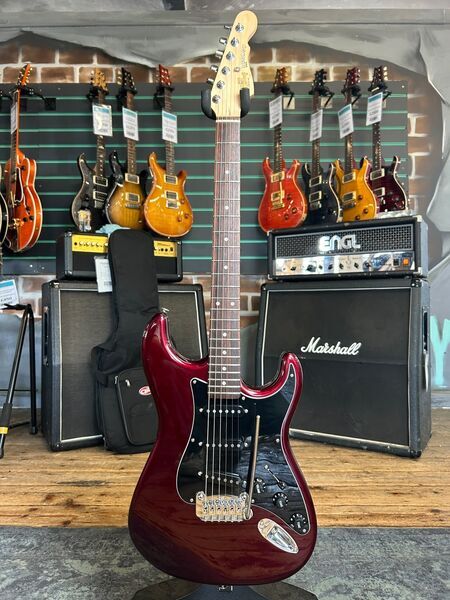 G&L Fullerton Standard Legacy 2018 Ruby Red Metallic Electric Guitar | red metallic, image 1 of 5