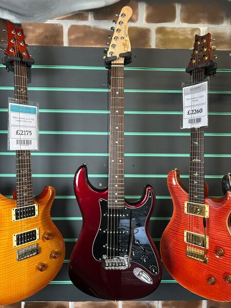 G&L Fullerton Standard Legacy 2018 Ruby Red Metallic Electric Guitar | red metallic, image 2 of 5