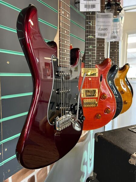 G&L Fullerton Standard Legacy 2018 Ruby Red Metallic Electric Guitar | red metallic, image 3 of 5