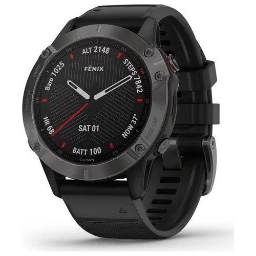 Garmin Fenix 6 Saffier (2019) | grijs | zwart